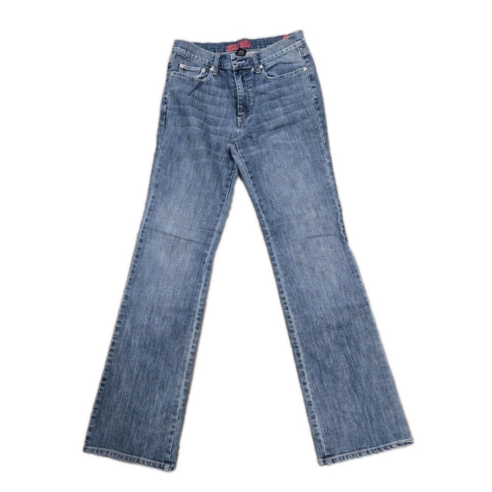 New York & Company Westside Bootcut Women Size 6 Tall Dark Wash Blue Denim Jeans